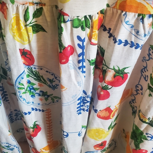 JANE + DELANCEY NWT MED. CAP SLEEVES. FRUIT DRESS VNECK - Picture 8 of 11